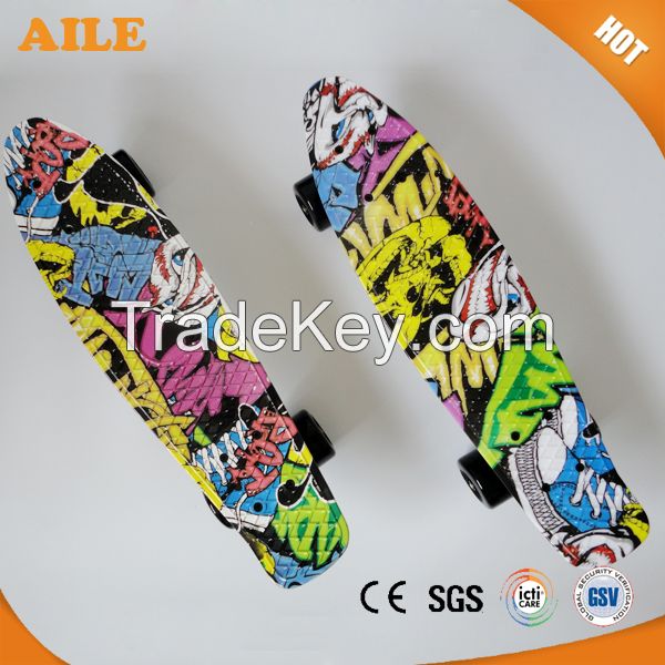 High Quality Graphic Printing Adult Mini Cruiser Skateboard