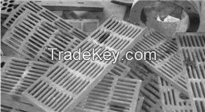 Grid plate, Grate plate for hammer crusher, impact crusher