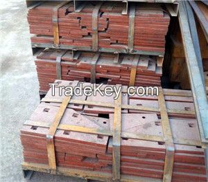 High Manganese casting liner plate for jaw crusher wear parts, Toggle Plates Side Plates Breaker Plate with high resistance