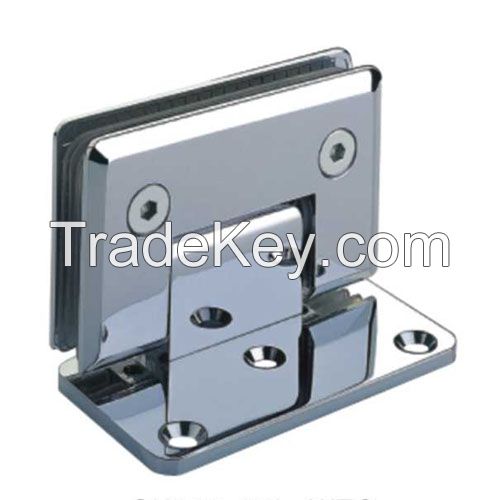 90 DEGREE  brass shower hinges square bevel egde