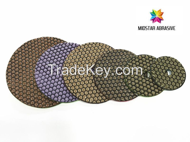 diamond wet/dry polishing pads for marble/granite