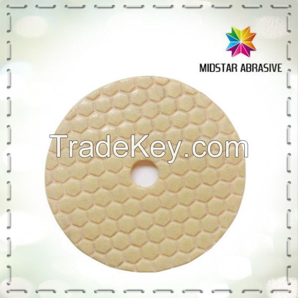 diamond wet/dry polishing pads for marble/granite