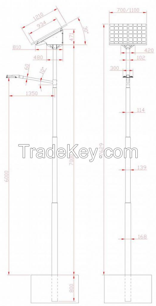 Streetlight Kit 24V Irradiation Group 4 W-Light 30 Angle 55