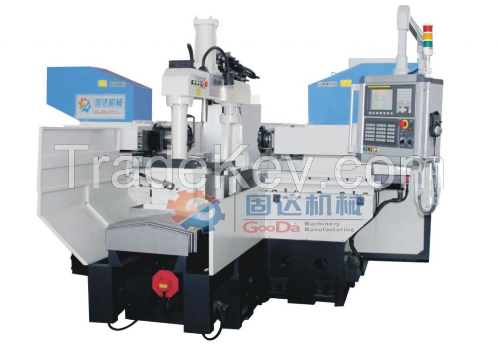 Tool steel service machines-CNC twin head milling lathe/Duplex milling machine