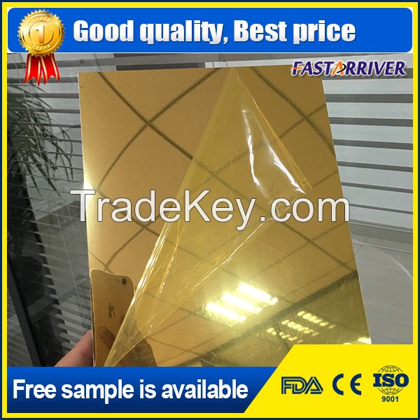 China anodized high reflective coated gold mirror aluminium coil