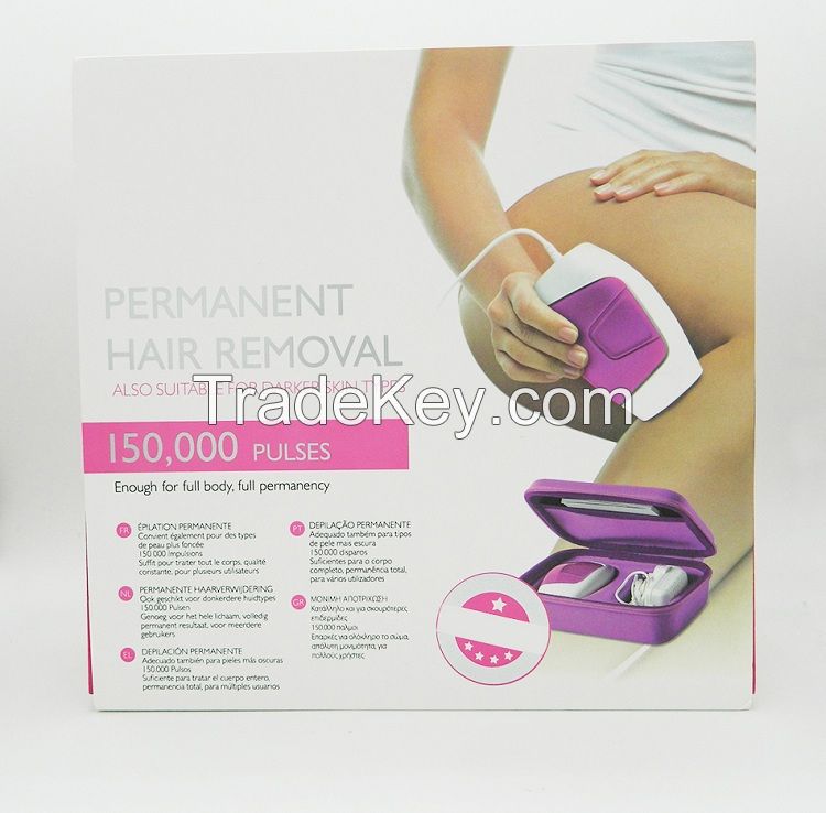 Travel package portable bag laser machine beauty equipment with 150000 light pulses HPL technology laser hair removal