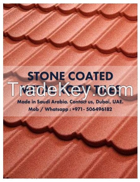 STONE COATED STEEL ROOF TILES