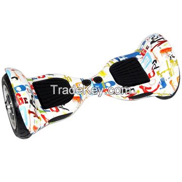 Colorful Smart 10 Inch 2 Wheel Self Balance Electric Scooter For Adult