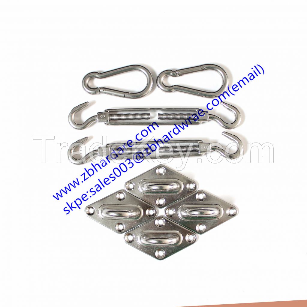 Stainless Steel Shade Sail Installation Hardware Kits