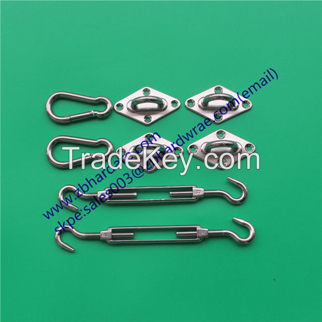 Stainless Steel Shade Sail Installation Hardware Kits