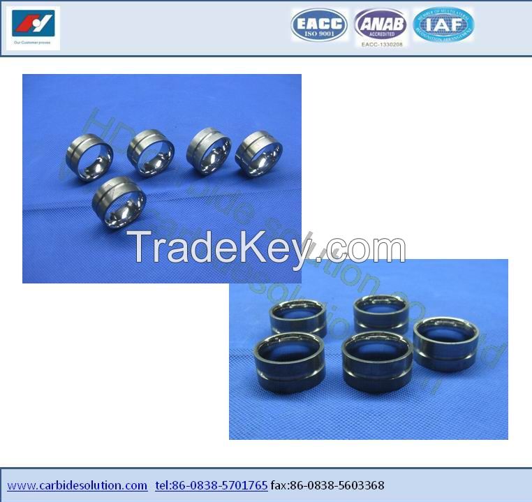 Tungsten carbide bearing bush and sleeve