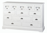 Chest of 13 Drawers with Glass