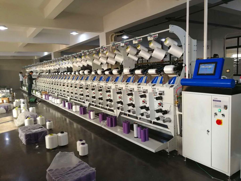 High speed Air covering machine for making spandex covered thread