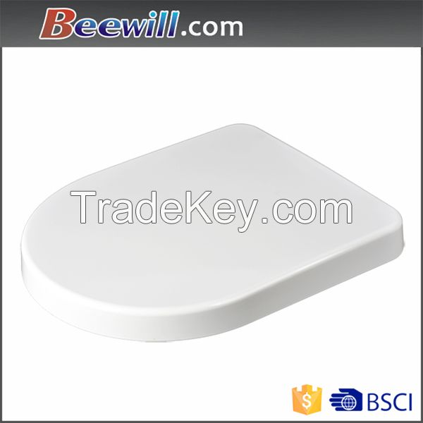 Thermoset plastic / urea/ duroplast masterial WC slow close D shape toilet seat replacement of brands toilet seat cover