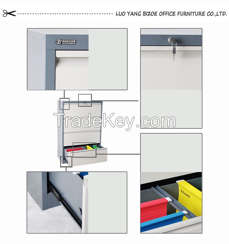 Chinese manufacturer anti-tilt office furniture steel chest