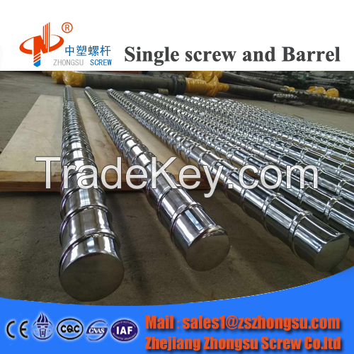 Plastic extruder machine screw barrel