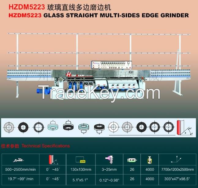 Glass Straight Multi-Sides Edge Grinder (HZDM5223)