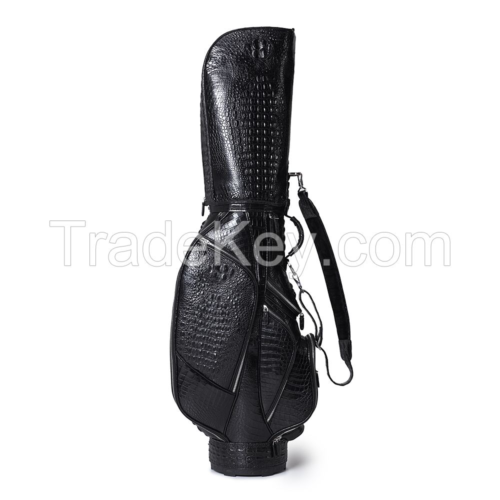 custom-made crocodile skin luxury golf bag