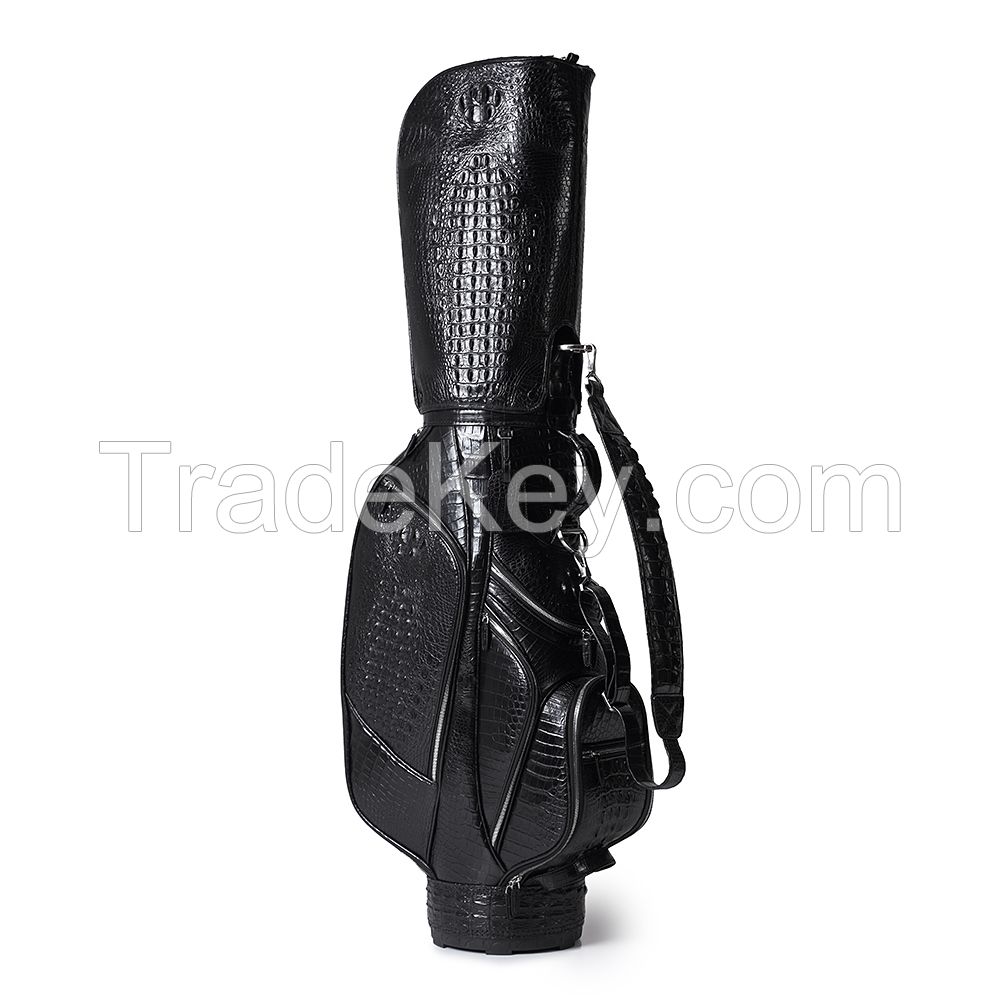 custom-made crocodile skin luxury golf bag