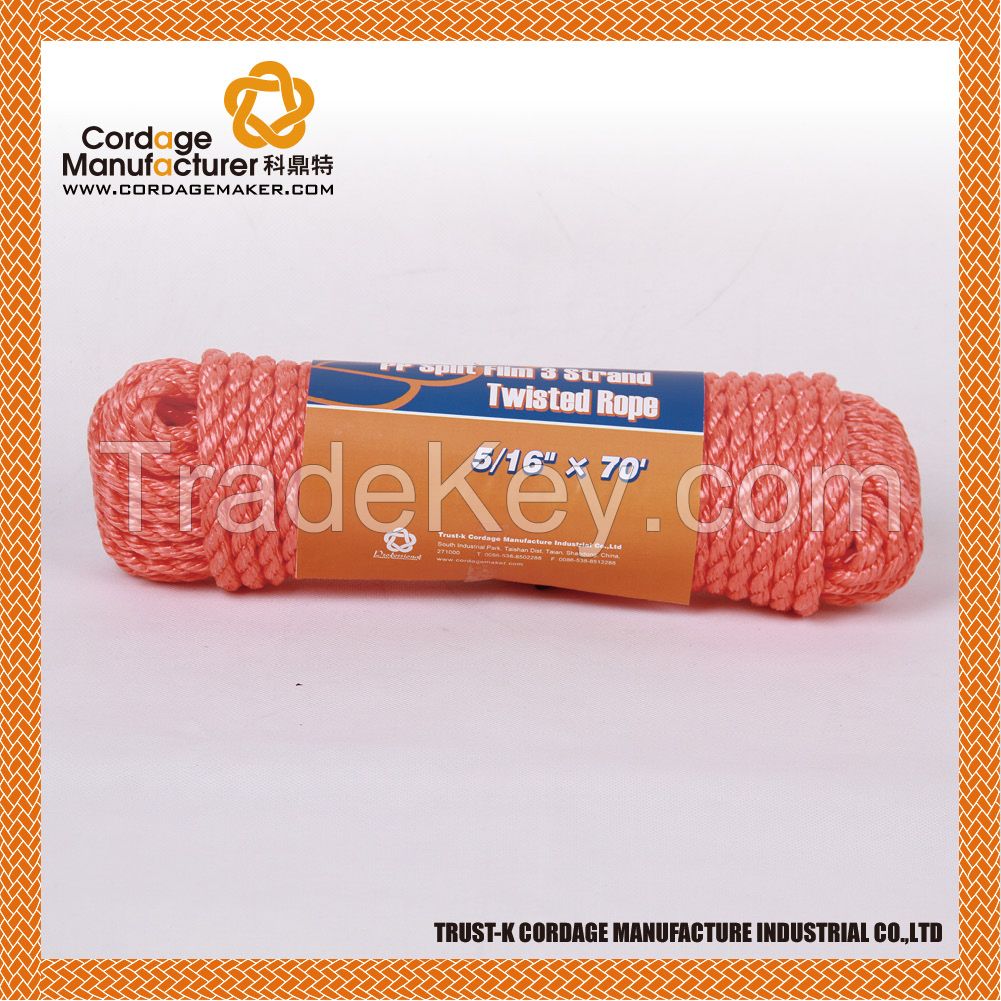 PP splitfim twisted rope