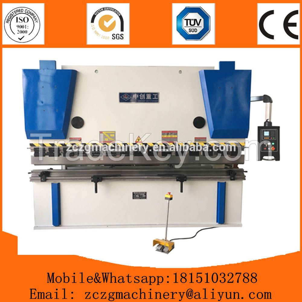 Hydraulic cnc plate metal press brake machine, steel plate folder with