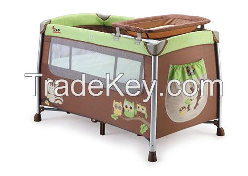 Chinese Manufacturer Wholesale Baby Playpen iron baby bed folding baby travel crib