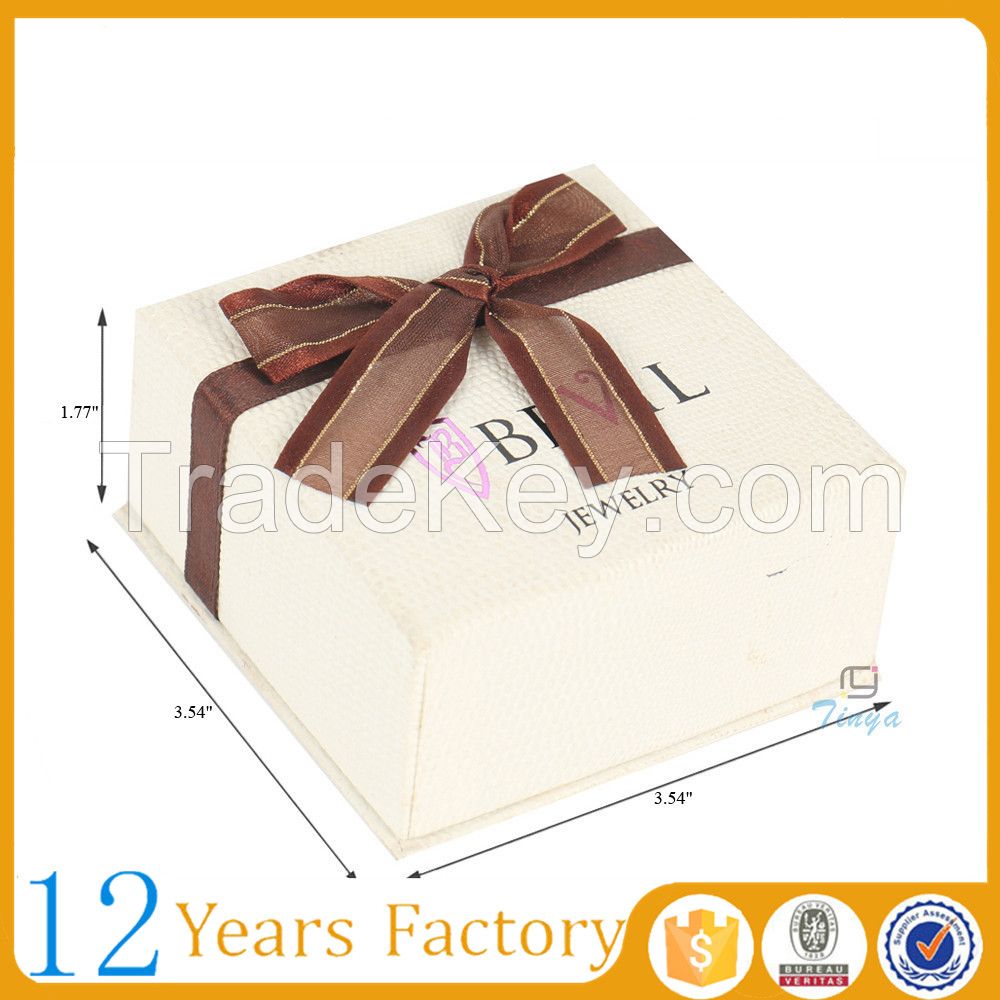 jewellery paper gift box with ribbon