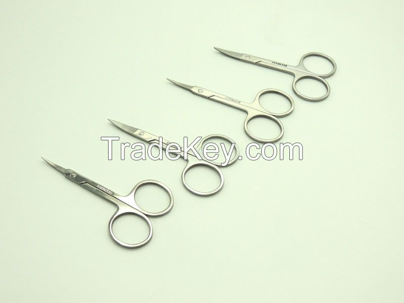 Stainless Steel Curved Eyebrow Scissors