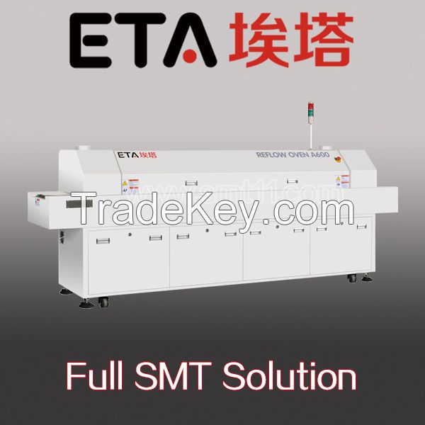 Large lead-free hot air 10 temperature zones reflow oven S10,SMT reflow soldering machine for PCBA