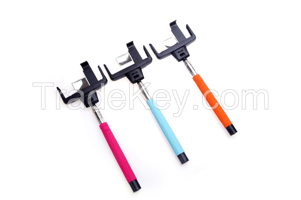 2015 popular selfie stick D09 with Bluetooth shutter button Portable H