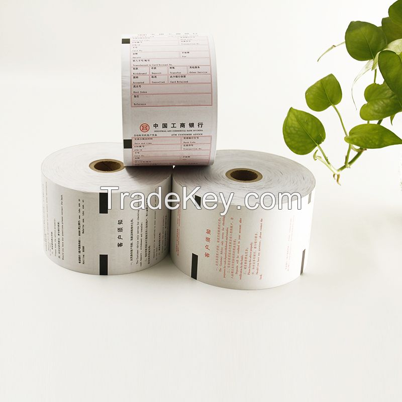 Thermal Paper with Back Print for atm paper roll