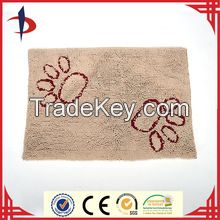 Footprint Printed Chenille Made Custom Design Entrance Door Mats