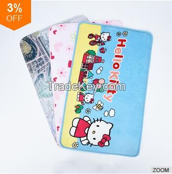 Hello Kitty Custom Photo Printed Microfiber Bathroom Door Mat