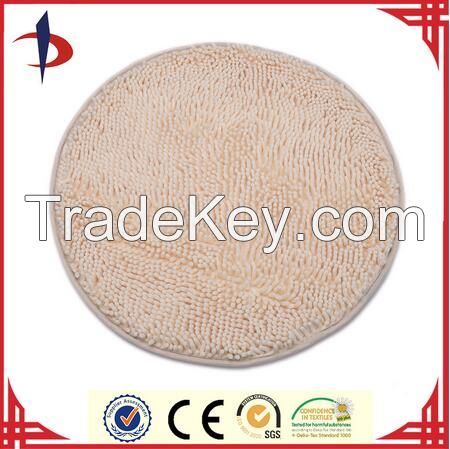 All-purpose Microfiber Chenille Round Floor Mat For Bathtub