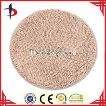 Easy To Care Chenille PVC Backed Round Floor Mat With High Quality