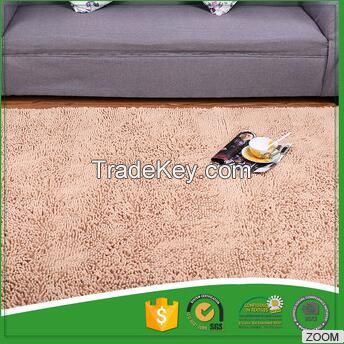 Water Absorbing Beige Chenille Sofa Floor Mats For Living Room