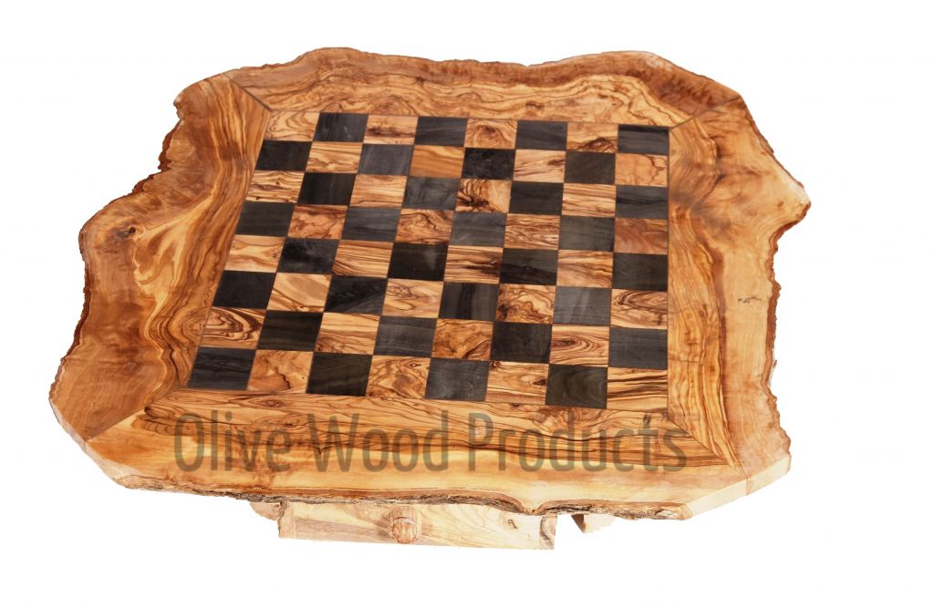 olive wood chess board