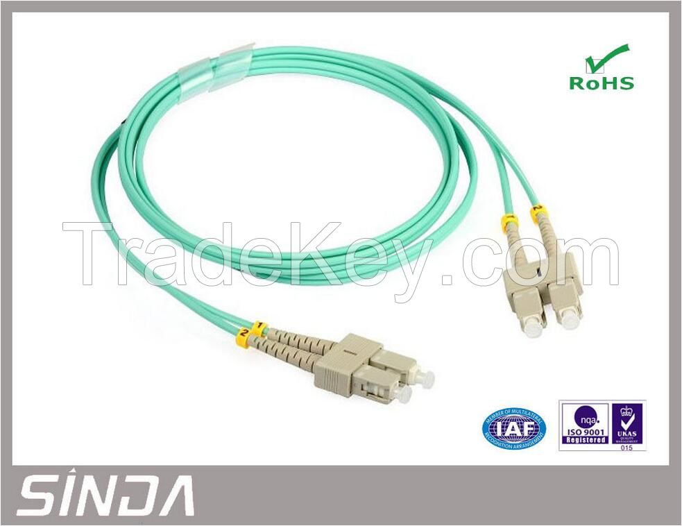 Multi mode Duplex sc to sc Fiber Patch Cord for FOS / LAN / FTTH