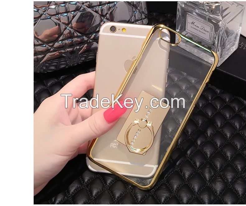 Ring Bracket Diamond Metal Luxury Phone case for iPhone