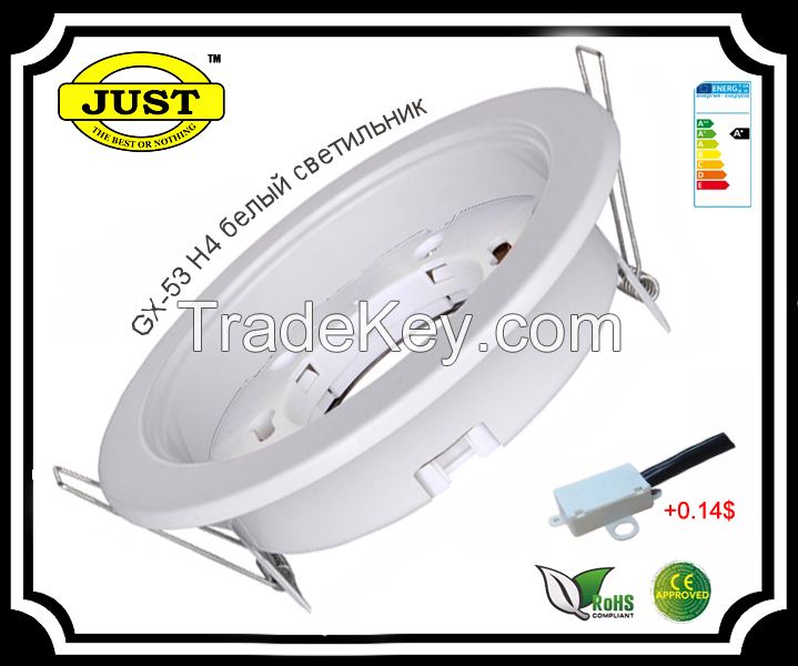 white gx53 fixture ce and rohs