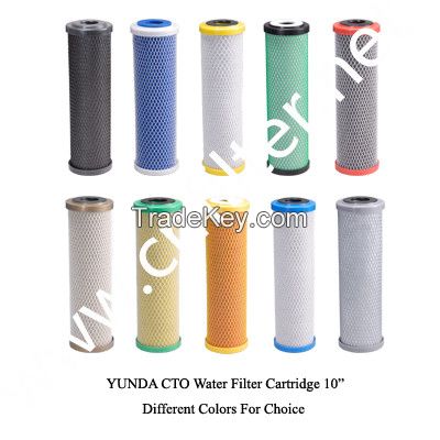 carbon activated water filter cartridge(CTO) for water purifier