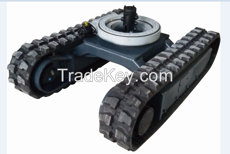 Rubber crawler track undercarriage