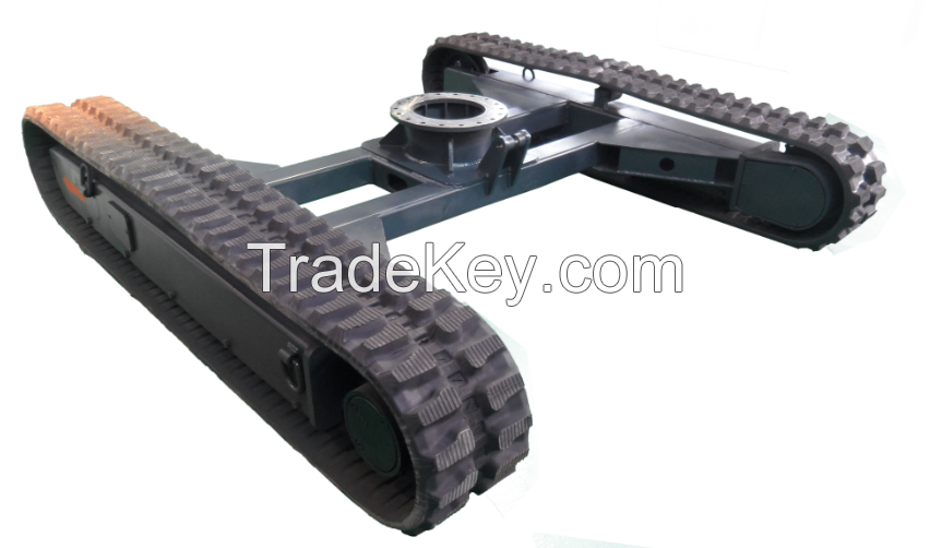 Rubber crawler track undercarriage