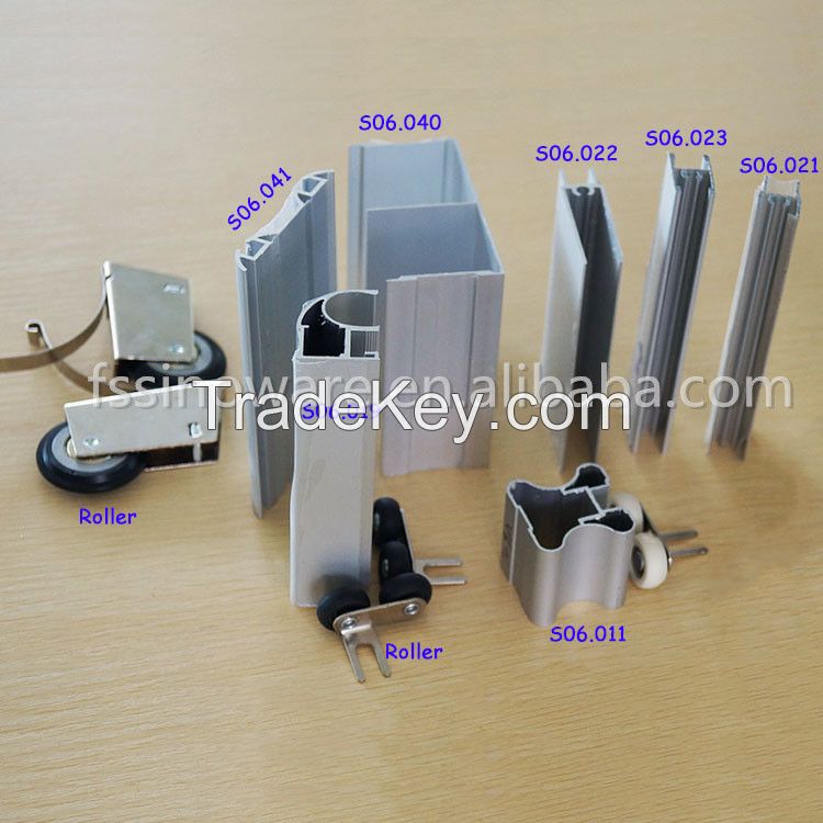 Aluminum Sliding Wardrobe Door Profiles