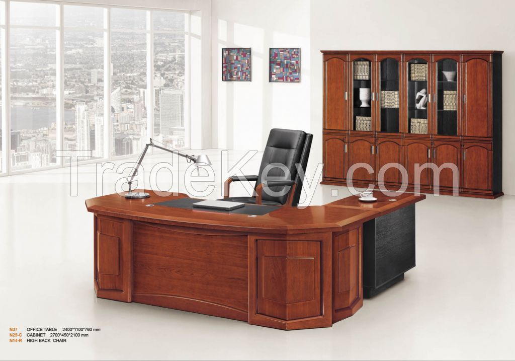 2000*1000*760 sophiscated boss office desk/clerk desk wood/paper veneer surface