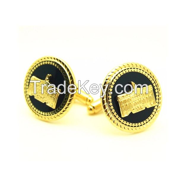 WHITE HOUSE BUILDING GOLD METAL CUFFLINK