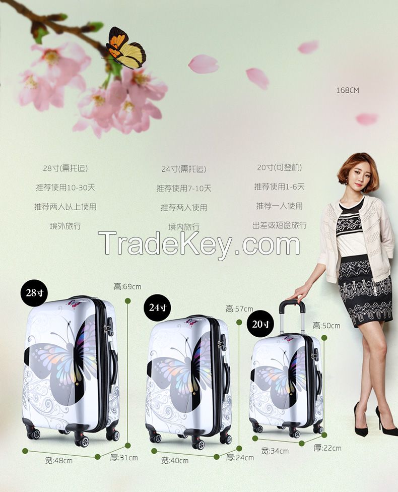 2015 most fashionable new products full sizes ABS PC luggage