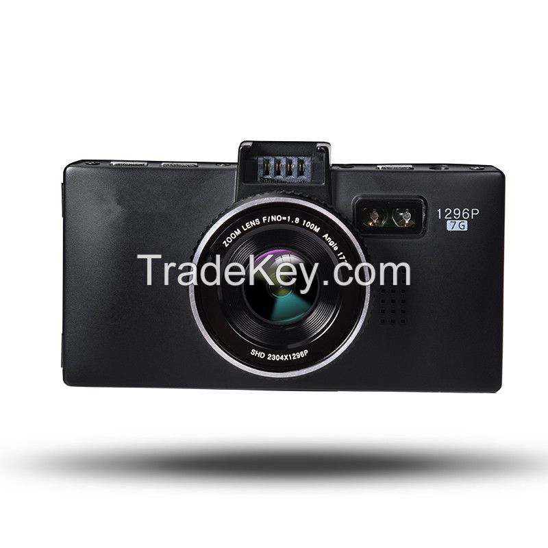 1920x1080 HD TFT LCD Screen 177 Degree Wide-angle WDR Lens Car DVR Recorder with HDMI, GPS, G-sensor