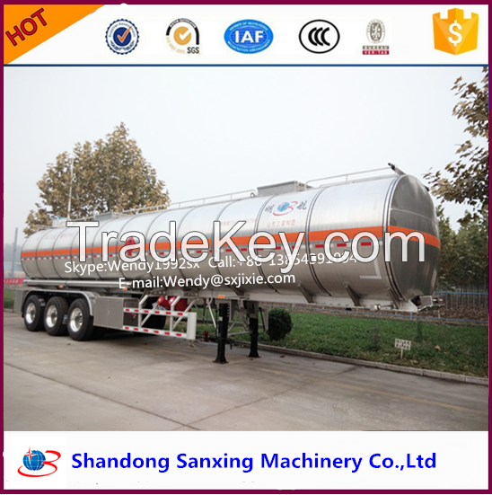 widely used High quality 48CBM aluminum fuel tanker trailer for sale