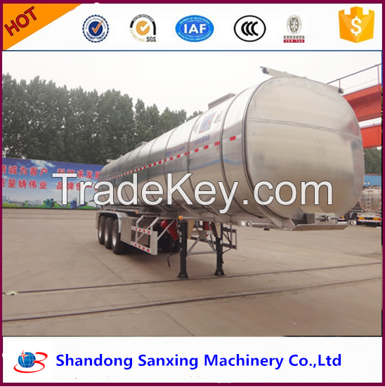 widely used High quality 48CBM aluminum fuel tanker trailer for sale